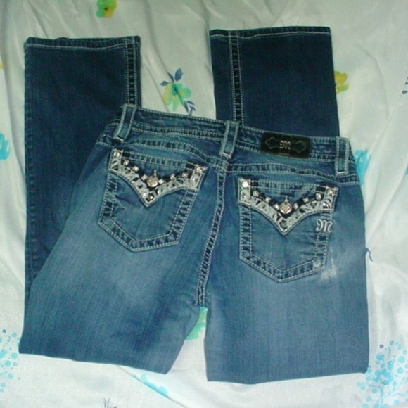 MISS ME Embellished Flap pockets JP768958 Jeans 30 - Picture 2 of 5